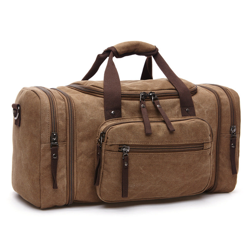 coffee canvas luggage travel bags,men,front