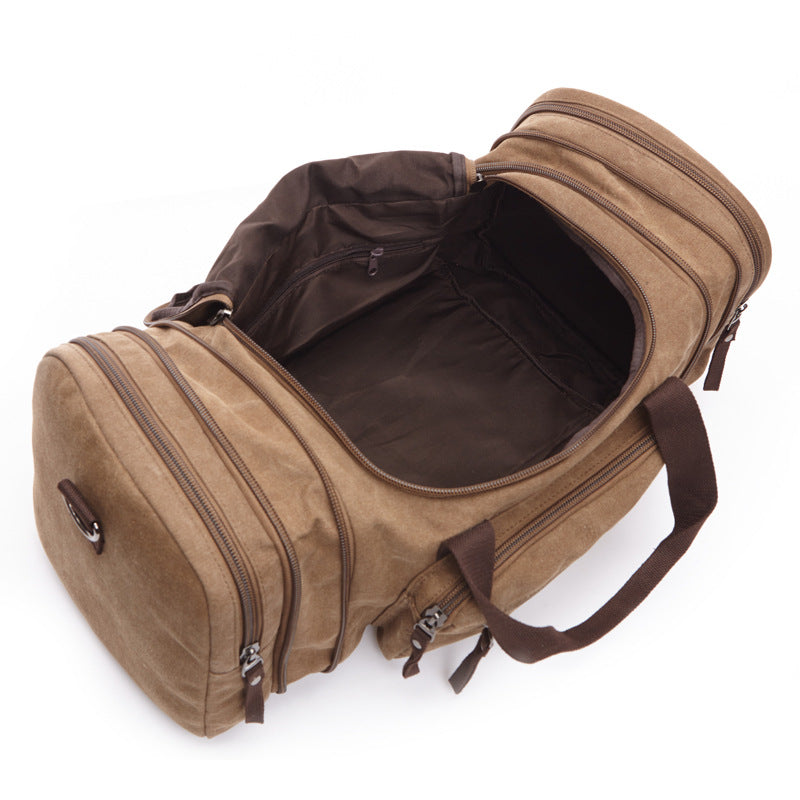 coffee canvas luggage travel bags,men,inner