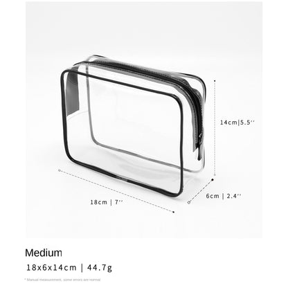medium clear cosmetic bag organizer for makeup storage