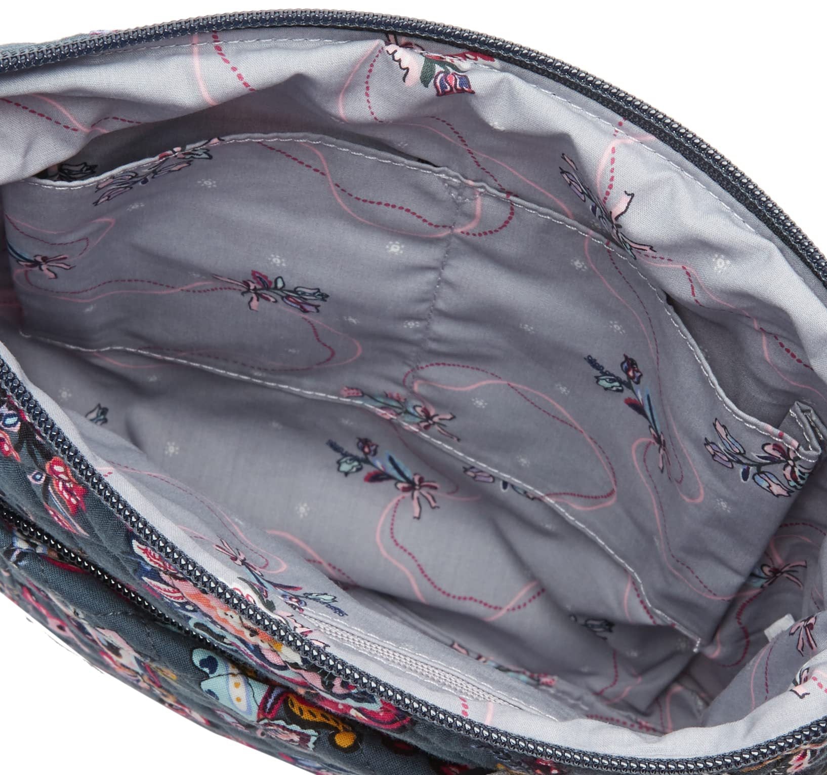 gray blue cotton messenger bag,women,inner