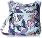 purple cotton messenger bag,women,front