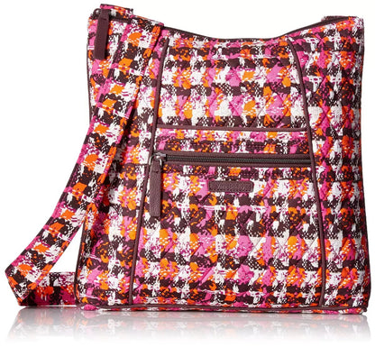 red cotton messenger bag,women,front