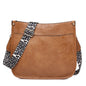 brown fanlosn pu leather messenger bag women,custom,front
