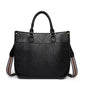 pu black messenger handbag,women,front 02