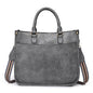 pu gray messenger handbag,women,front 02