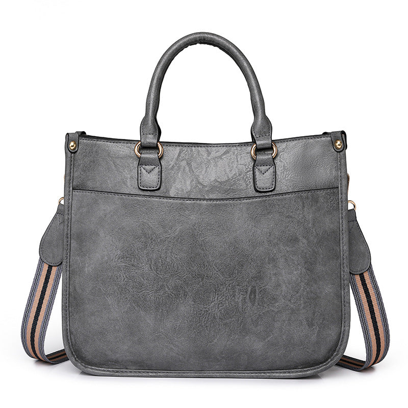 pu gray messenger handbag,women,front
