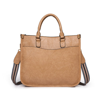 pu khaki messenger handbag,women,front