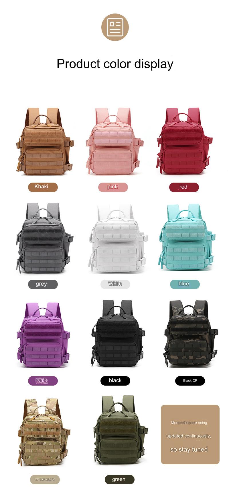 mini tactical backpack available in multiple colors for fitness travel and outdoor use 02