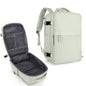 mint green single pull laptop backpack for travel and school
