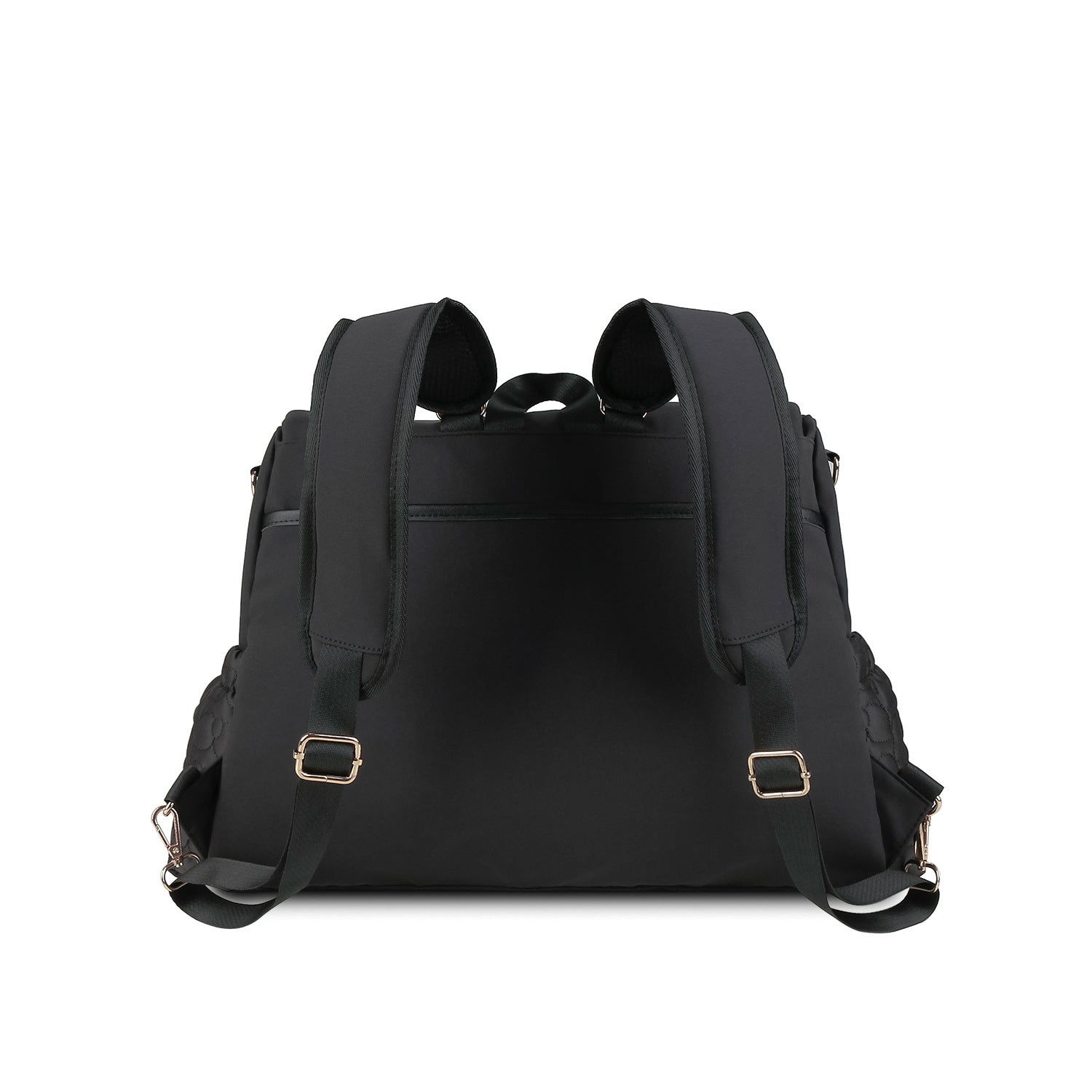 black polyester mummy travel bag,women,back