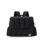 black polyester mummy travel bag,women,front 02