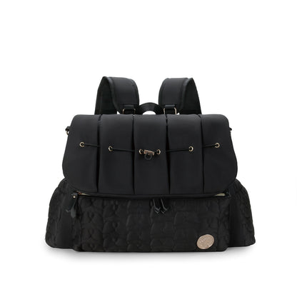 black polyester mummy travel bag,women,front