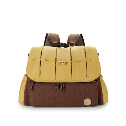 brown polyester mummy travel bag,women,front