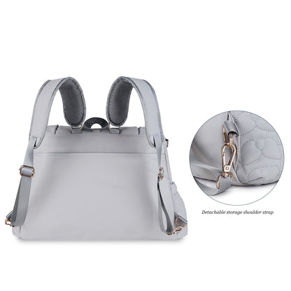 gray fanlosn polyester mummy travel bag,women,back