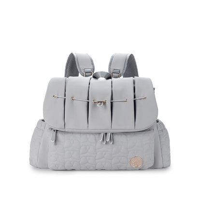 gray polyester mummy travel bag,women,front