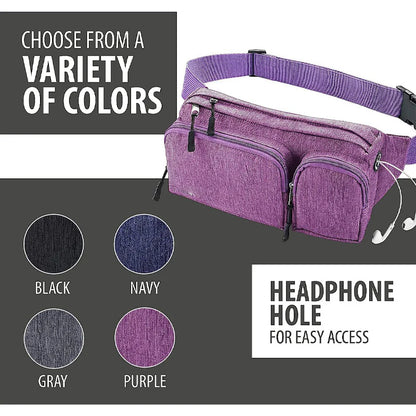 gray polyester waterproof outdoor waist bag,custom,color display