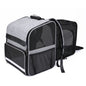 gray cationic pet backpack,front