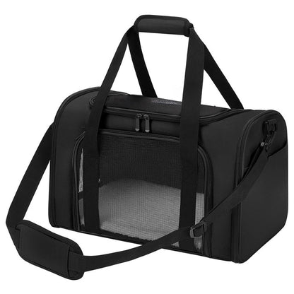 black cloth pet tote bag,custom,front