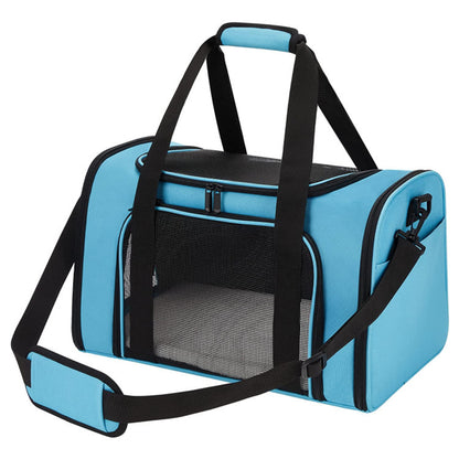 blue cloth pet tote bag,custom,front