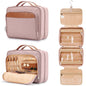pink quilted makeup bags with different color options