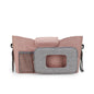 pink baby stroller organizer with shoulder strap