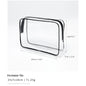 plus clear cosmetic bag for travel toiletries and cosmetics