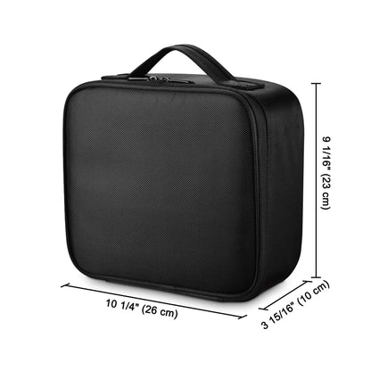 portable makeup organizer case size for professional makeup artists