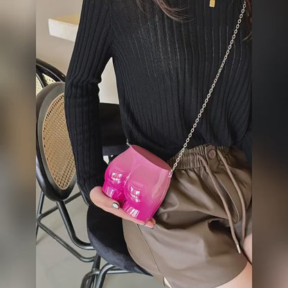 pink fanlosn acrylic evening bag women,custom,video