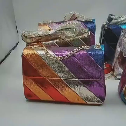 fanlosn geometric square crossbody bag,custom,video