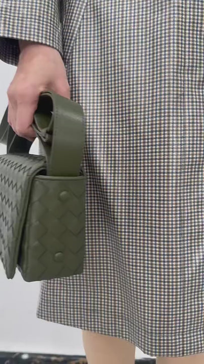 leather small square box purse,women,video