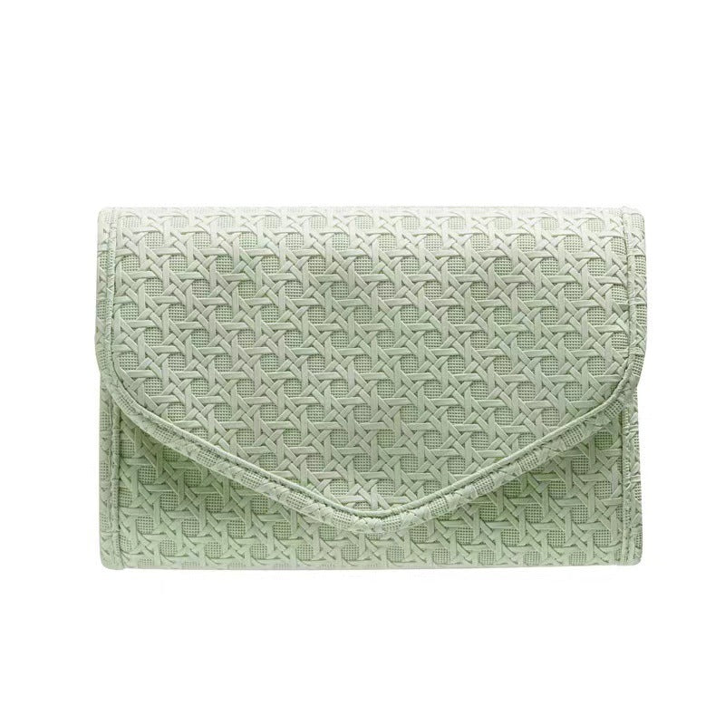 pu green jewelry storage pouch for accessories