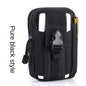 pure black oxford tactical leg bag,men,front