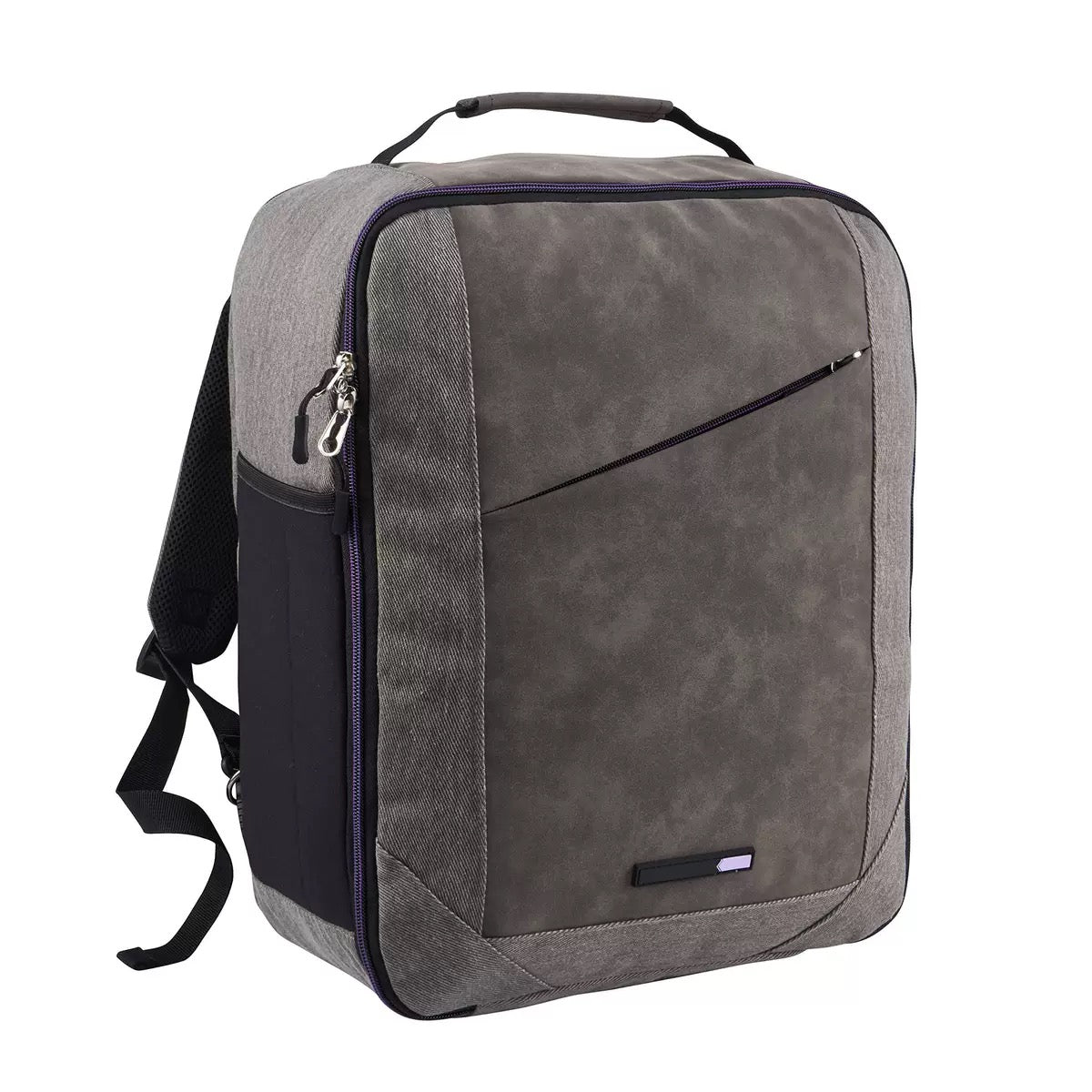 purple custom rpet backpack large size with private label customization