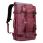 red canvas carry on backpack for travel and daily use