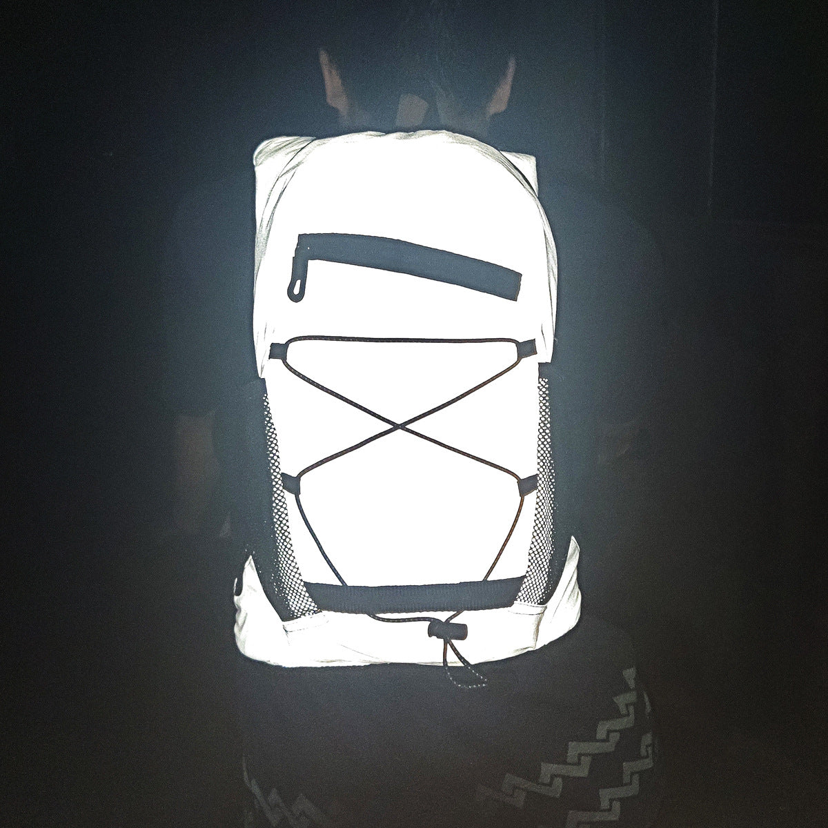 reflective cycling backpack for night riding visibility