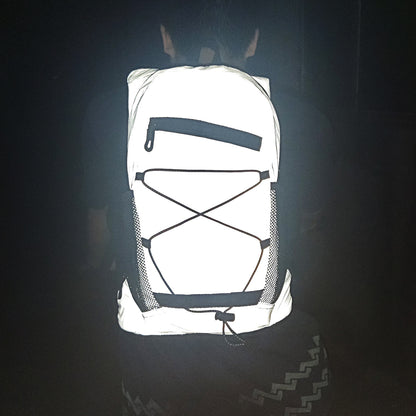 reflective cycling backpack for night riding visibility