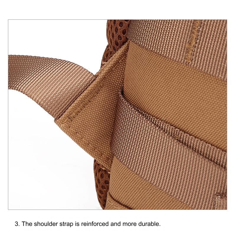 reinforced backpack shoulder strap detail for durable daily carrying