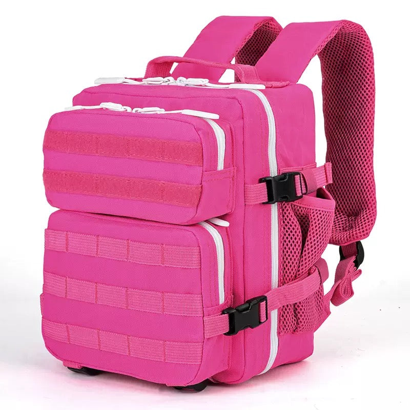 rose red mini sports backpack for gym travel camping and outdoor activities