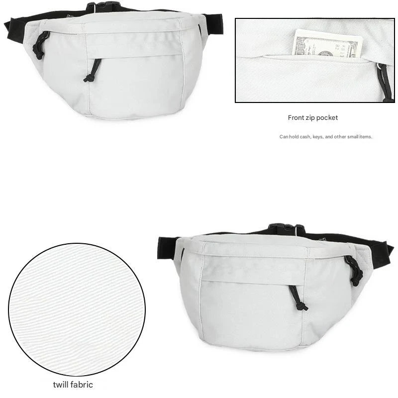 white waterproof running belt bag,custom,detail 02
