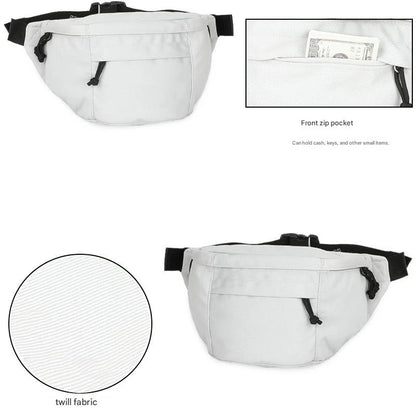 white waterproof running belt bag,custom,detail 02