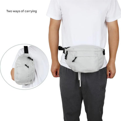 white waterproof running belt bag,custom,model display 02