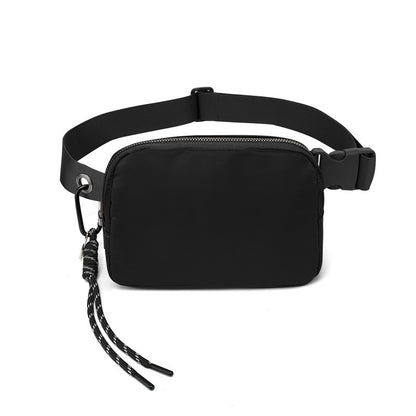 black ribbon rope nylon running chest pack,custom,front