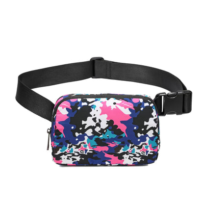 color camouflage nylon running chest pack,custom,front