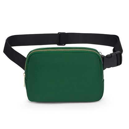 dark green and black nylon running chest pack,custom,front