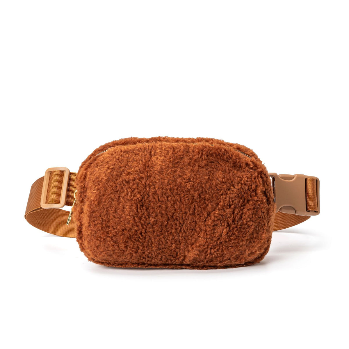 lambswool brown nylon running chest pack,custom,front