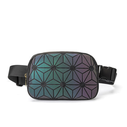 luminous pu nylon running chest pack,custom,front