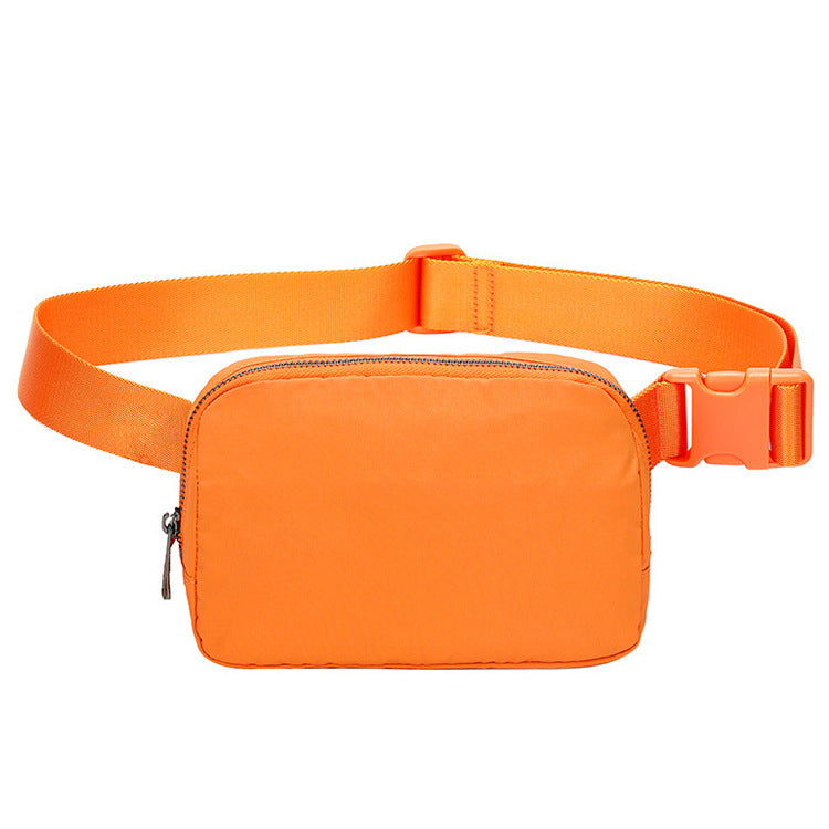 orange nylon running chest pack,custom,front