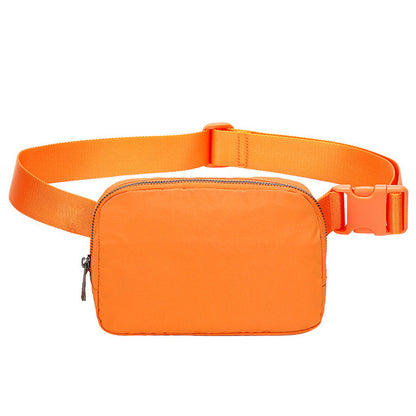 orange nylon running chest pack,custom,front