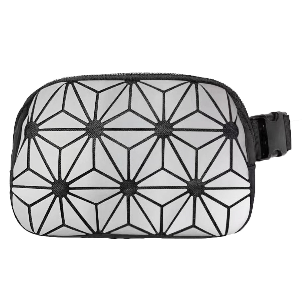 silver pu nylon running chest pack,custom,front