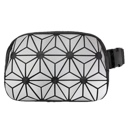 silver pu nylon running chest pack,custom,front